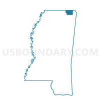 Alcorn County in Mississippi